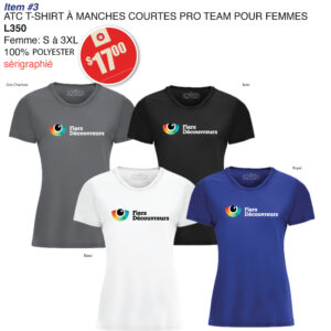 Item 03 Fiers Découvreurs ATC T-shirt Femme L350 2026